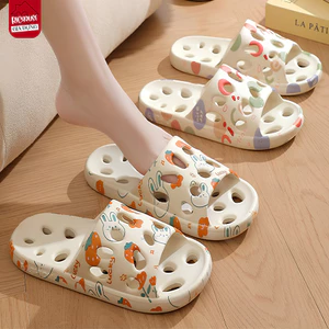 Dép Nhựa Lỗ Chống Trượt Êm Chân, Dép Đi Trong Nhà, Nhà Tắm Thoát Nước Nhanh, Nhẹ Mềm Thoáng Khí