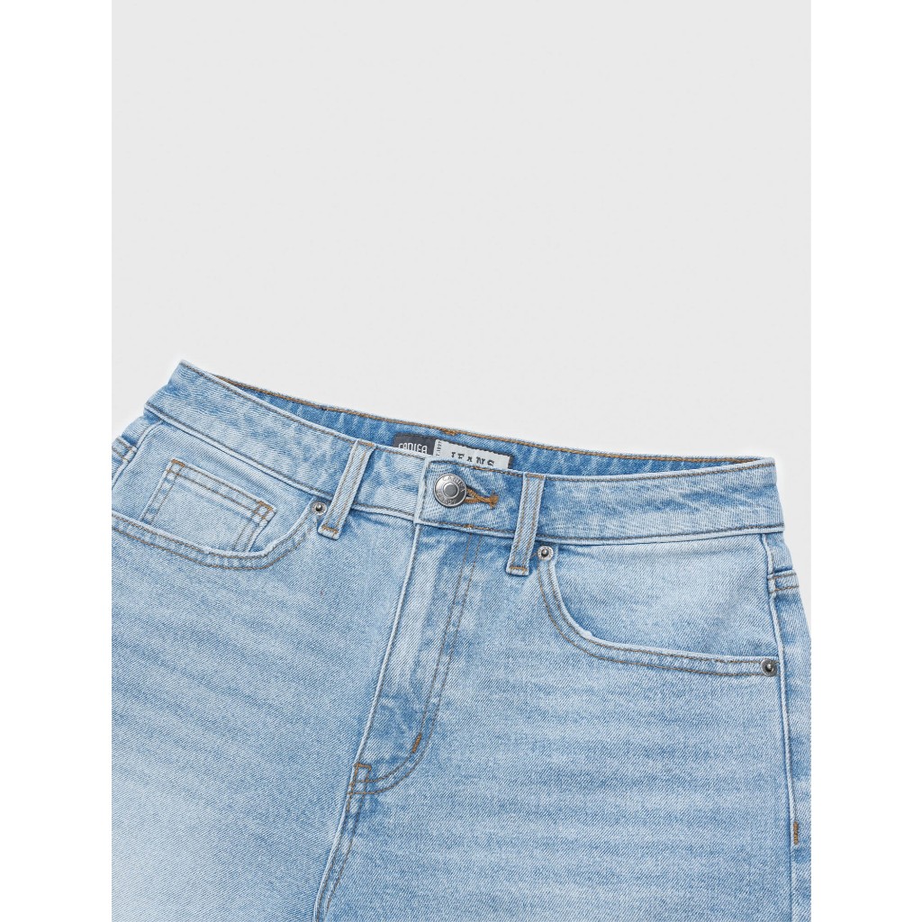 Quần short jean nam CANIFA form regular dáng suông basic trẻ trung 8BS26S015
