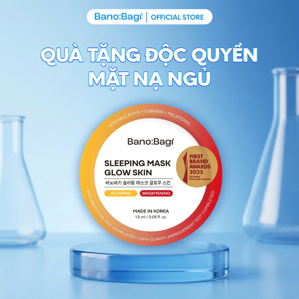Bano:Bagi Mặt nạ ngủ Sleeping Mask Glow Skin Dưỡng Sáng Da, Cấp Ẩm Sâu