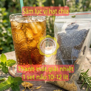 1 set sâm lục vị hạt chia nhà Vân không kèm lá dứa nấu được 10-12l nước sâm