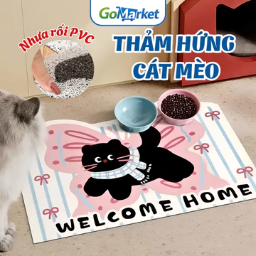 Thảm Hứng Cát Mèo Nhựa Rối PVC Cao Cấp – Thảm Lót Khay Vệ Sinh Mèo Chống Văng Cát, Chống Trơn, Dễ Vệ Sinh