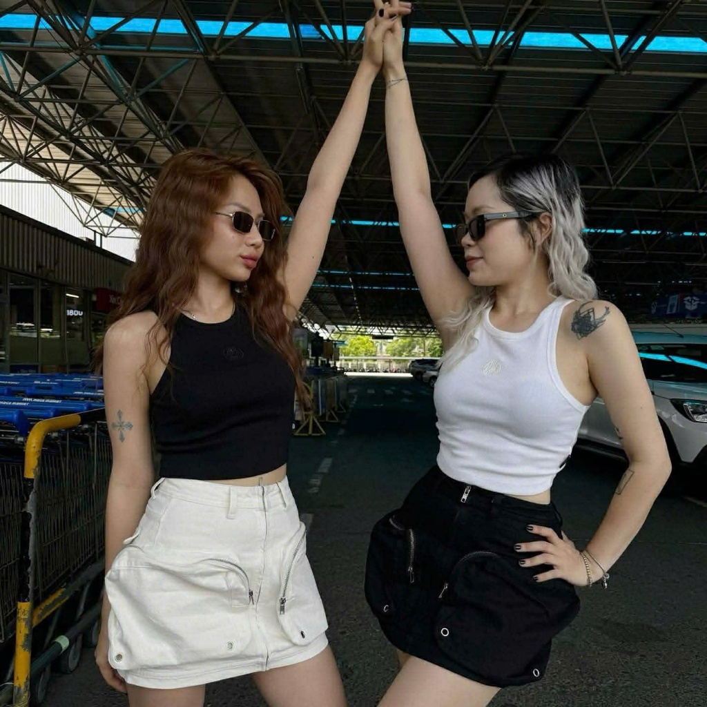 MIDDUA - TANK2401 Tank crop thêu