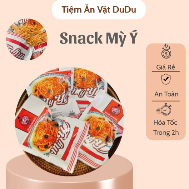 Snack Mì Ý Ba Anh Em Food Hương Vị Bò Thơm Ngon, Mỳ Ý Giòn Giòn Thơm Cay