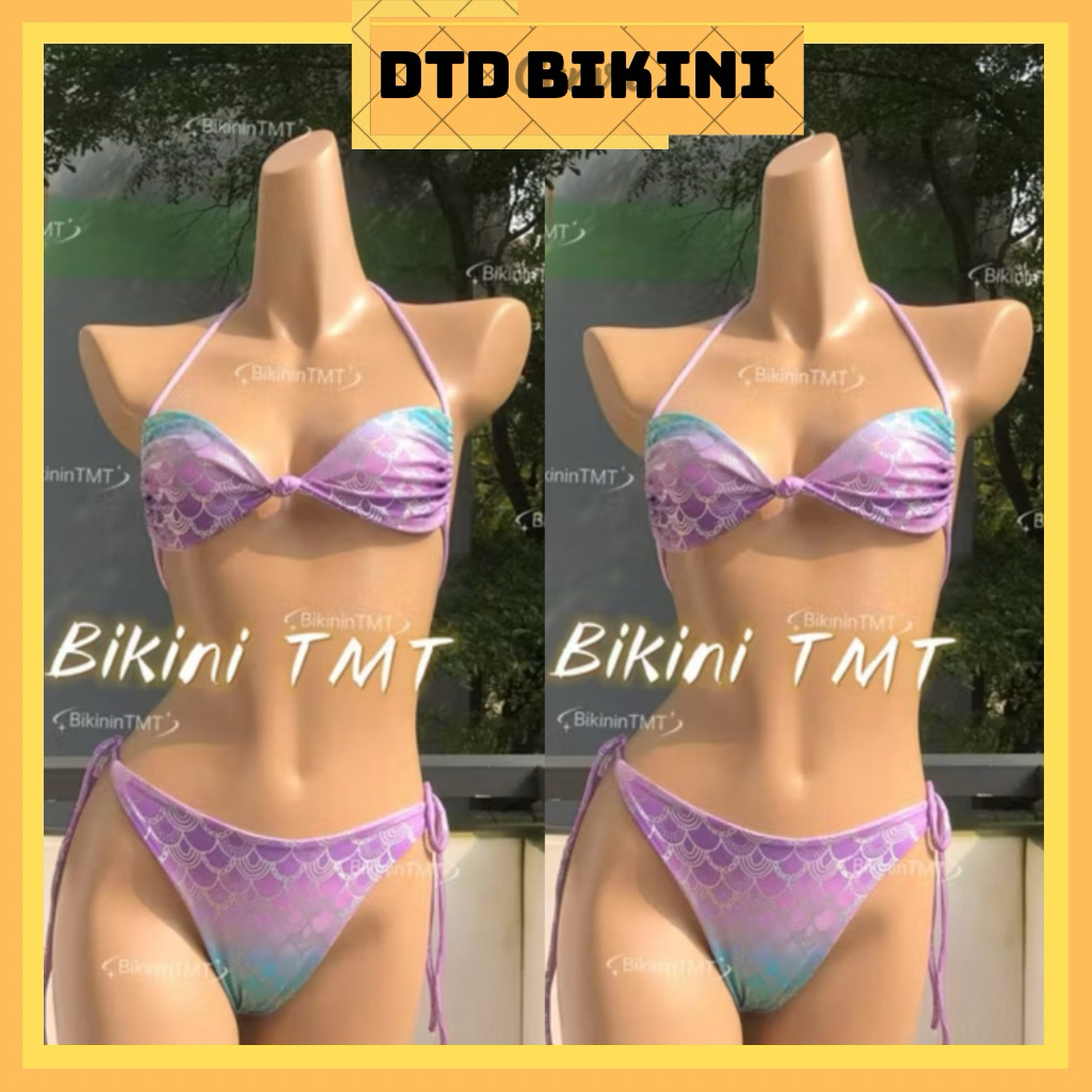 Bikini DTD áo tắm hai mảnh bản ngang khút quần siêu lọt cao cấp