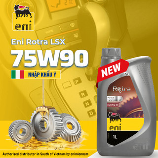 (Nhập khẩu Ý) Eni Rotra LSX 75W90 1L - nhớt hộp số full tổng hợp, tem 3 lớp