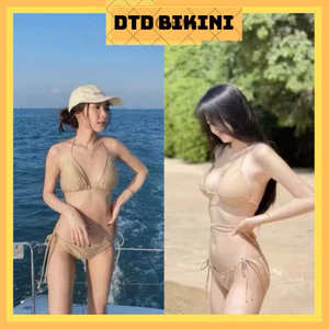 Bikini DTD 2 mảnh basic màu nude siêu tôn da tôn dáng