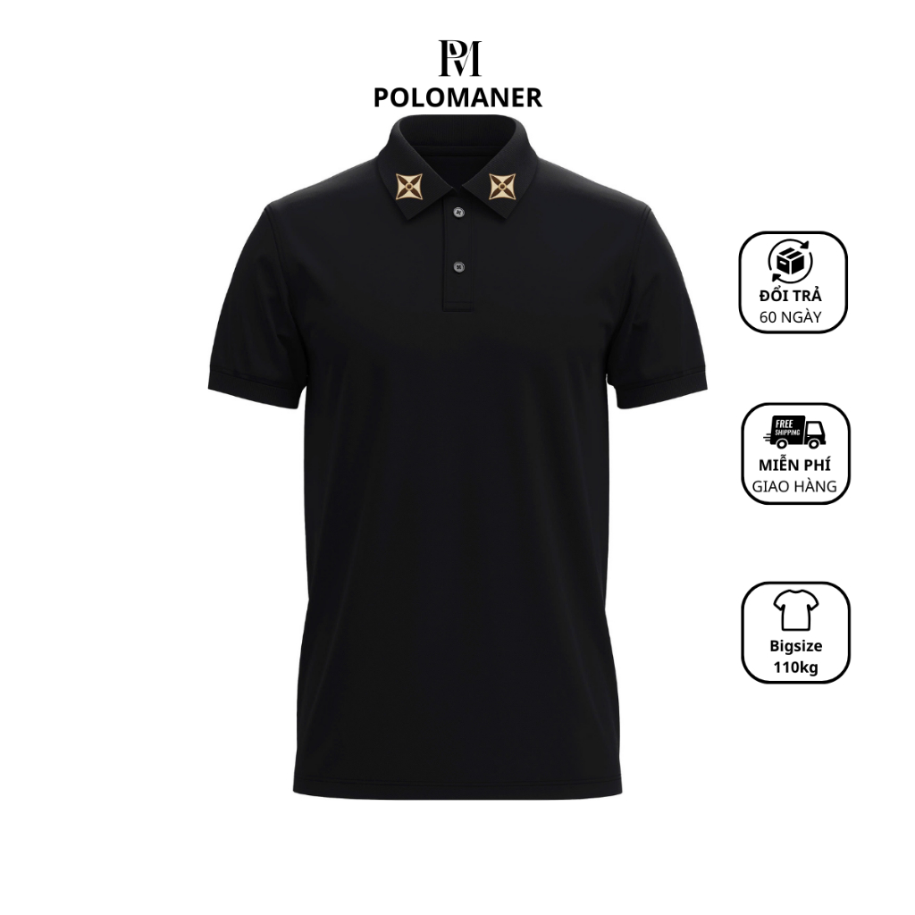 [ DEAL MỞ BÁN ] Áo Thun Polo Nam Nữ Poloman 42 Chất Liệu CVC Cá Sấu Cao Cấp Tay Ngắn Phong Cách Trẻ Trung, Bigsize