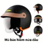 mũ bảo hiểm 3/4 kính âm chống uv, nhiều màu sắc