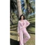 Set bộ cotton Hàn kèm bra nữ dáng suông mát nhẹ outfit du lịch biển hot trend hè 2026