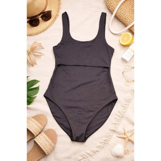 Bộ đồ bơi, bikini 1 mảnh nữ màu đen basic – dáng ôm tôn dáng, thiết kế tối giản sang trọng hàng VNXK