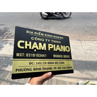 Bảng biển công ty, bảng số nhà, bảng hộ kinh doanh chất liệu alu nhôm cao cấp bền đẹp sang trọng nhiều kích thước