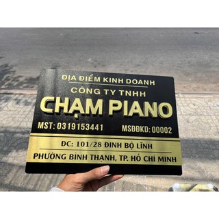 Bảng biển công ty, bảng số nhà, bảng hộ kinh doanh chất liệu alu nhôm cao cấp bền đẹp sang trọng nhiều kích thước