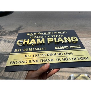 Bảng biển công ty, bảng số nhà, bảng hộ kinh doanh chất liệu alu nhôm cao cấp bền đẹp sang trọng nhiều kích thước