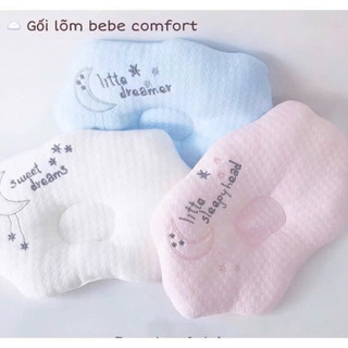 Gối lõm chống méo BE BE Comfort trần bông, gối cao cấp cho bé sơ sinh