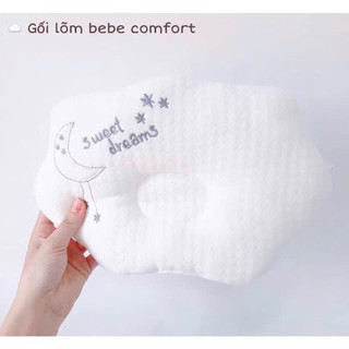 Gối lõm chống méo BE BE Comfort trần bông, gối cao cấp cho bé sơ sinh