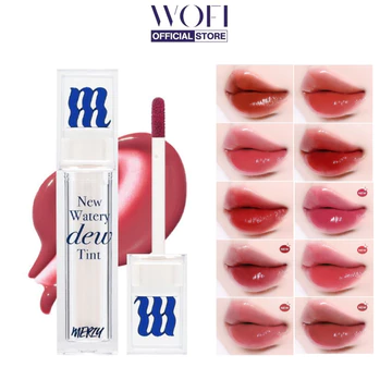 Son Tint Bóng Merzy New Watery Dew Tint 4g Căng Bóng Mịn Lì - Vỏ Xanh Dương
