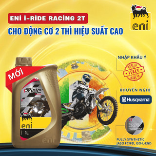 (Nhập khẩu Ý) Nhớt 2 thì Eni I Ride Racing 2T, tem 3 lớp
