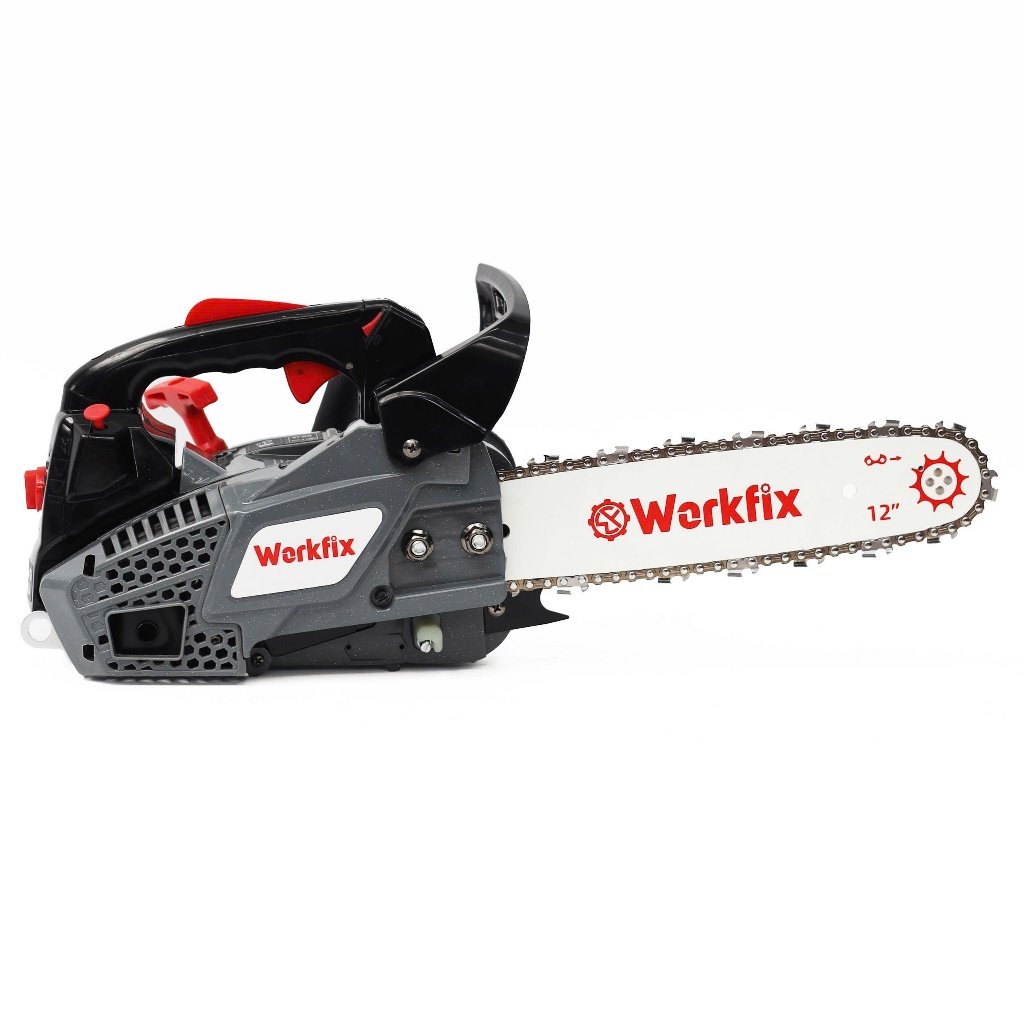 [FULL PHỤ KIỆN] Máy Cưa Xích Chạy Xăng Workfix 12In WF-CX1202PRO, Bơm nhớt tự động