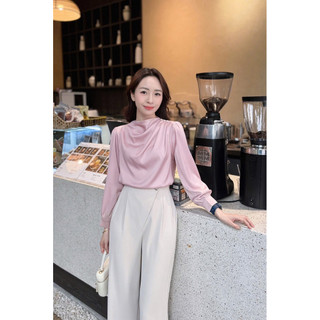 Áo lụa đính ngọc vai