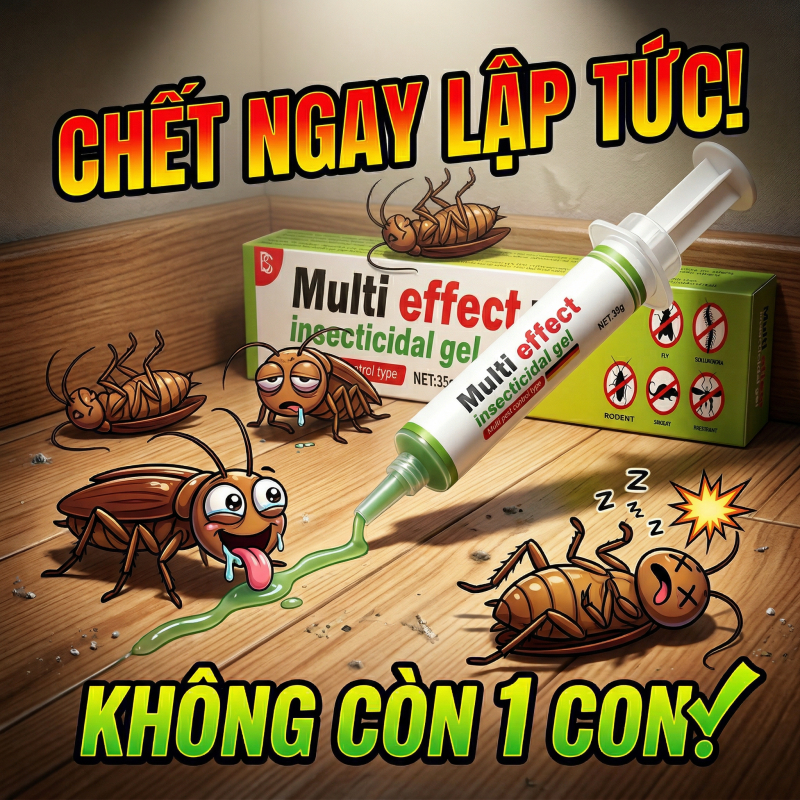 🪳 Gián chết sạch 🪳 Gel diệt gián 35g – Công thức mới từ Đức, diệt gián hiệu quả, an toàn