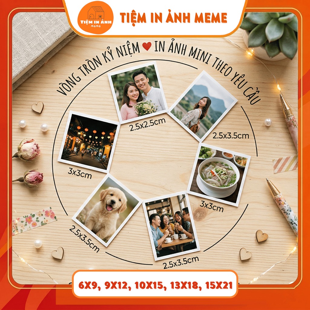 [Hoả tốc trong ngày]In ảnh theo yêu cầu 6x9, 9x12, 10x15, 13x18, 15x21 tràn viền, Ép plastic kháng nước TIỆM IN ẢNH MEME