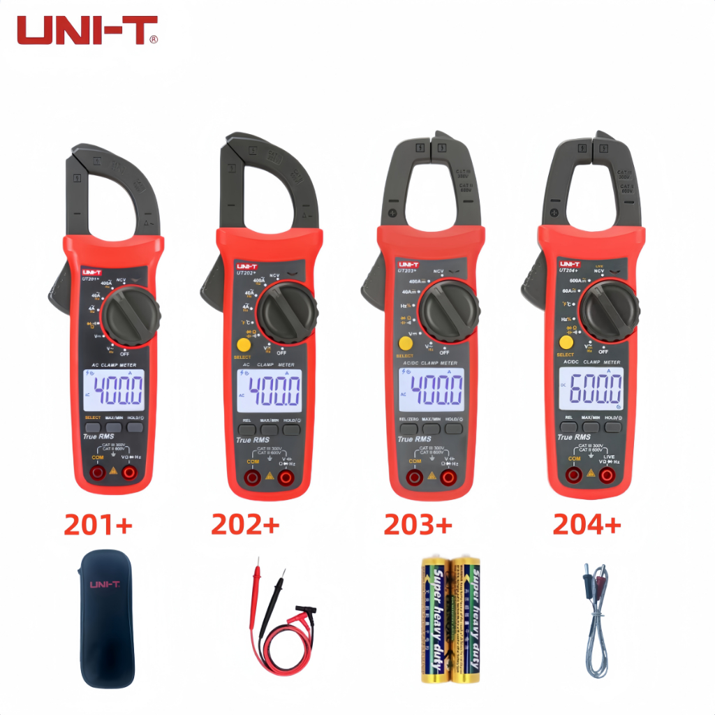Ampe kìm UNI-T UT201+ UT202+ UT203+ UT204+ để đo dòng điện 400A-600A ...