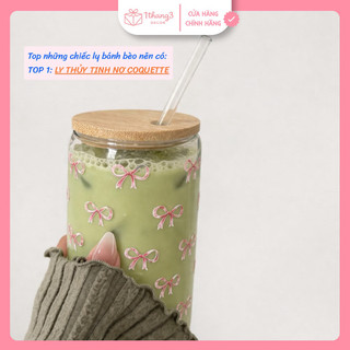 Hộp Quà Ly Thủy Tinh Nắp Gỗ Full Set - Quà Tặng Bạn Gái, Sinh nhật | Set Quà Cute dễ thương