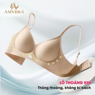 Áo Ngực Nữ Không Đường May Su Đúc Siêu Mát – Áo Lót Nữ Mỏng Nhẹ Bản Hở Lưng Tàng Hình AMYBRA A960