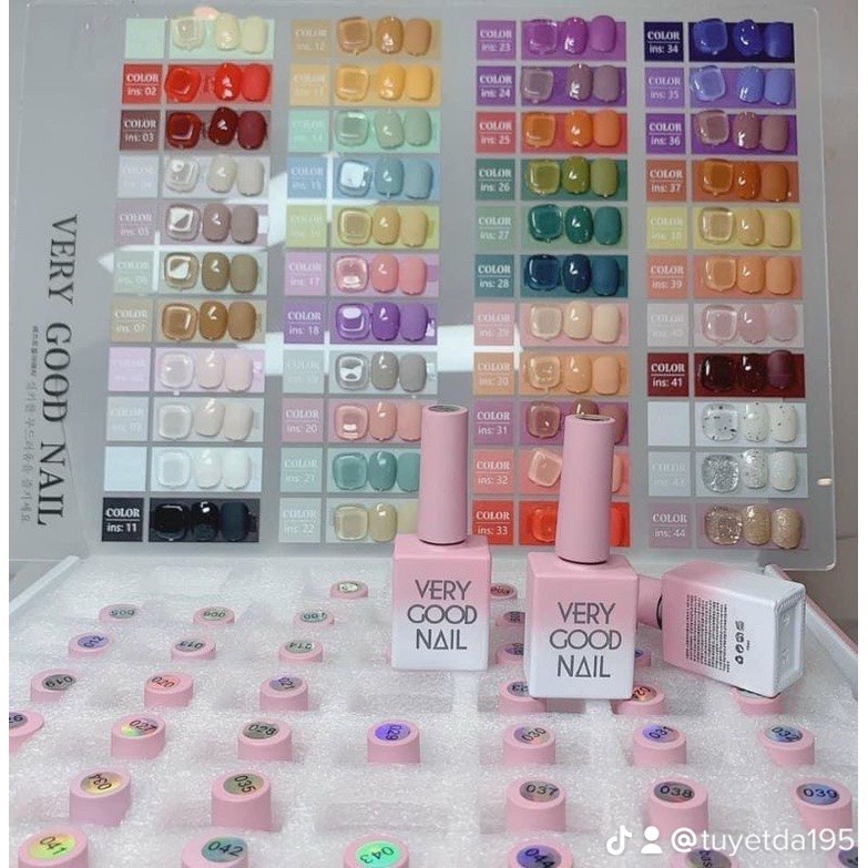 Set Sơn Gel Very Good 44 Màu Full Bảng – Sơn Nail Chuẩn Salon, Lên Màu Chuẩn, Bóng Đẹp, Đa Dạng Tone