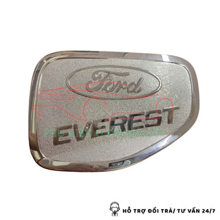 Ốp nắp bình xăng xe Ford Everest 2006, 2007, 2008, 2009, 2010, 2011, 2012, 2013, 2014 2015 nhựa ABS mạ crom cao cấp