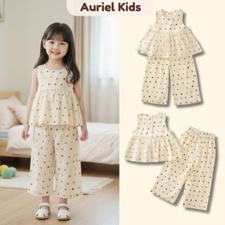 [BST ĐỒ BỘ 2026] Đồ Bộ Bé Gái,Đồ Bộ Chấm Bi Hot Trend Chất Liệu Cotton Mềm Mại Nhẹ Nhàng