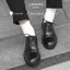 Giày công sở Oxford Black LEMANS OF01, Da bò nguyên tấm,Đế độc quyền Lemans, tăng cao 4cm BH 24T