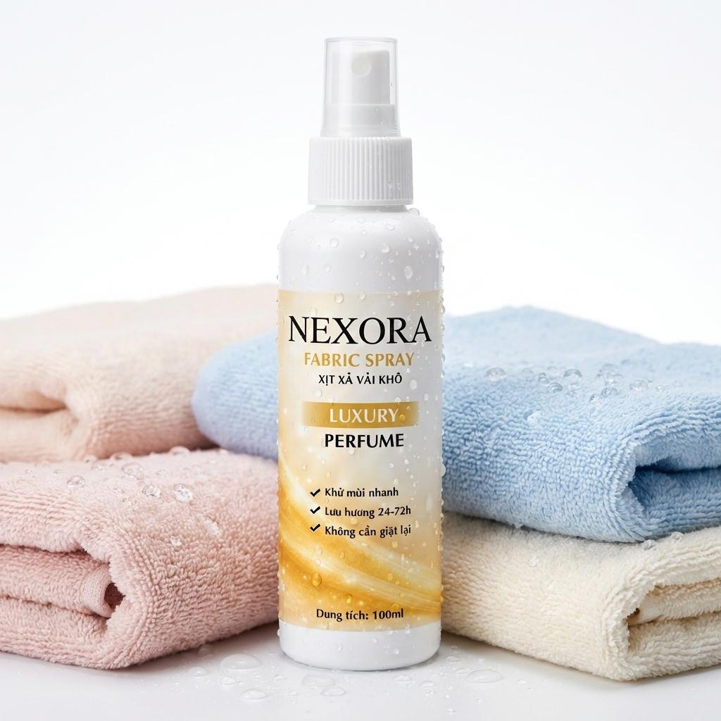 Xả Vải Khô Hương Nước Hoa 100ml – Thơm Sang Trọng, Lưu Hương Lâu, Tiện Lợi Mang Theo, Dùng Cho Mọi Loại Vải