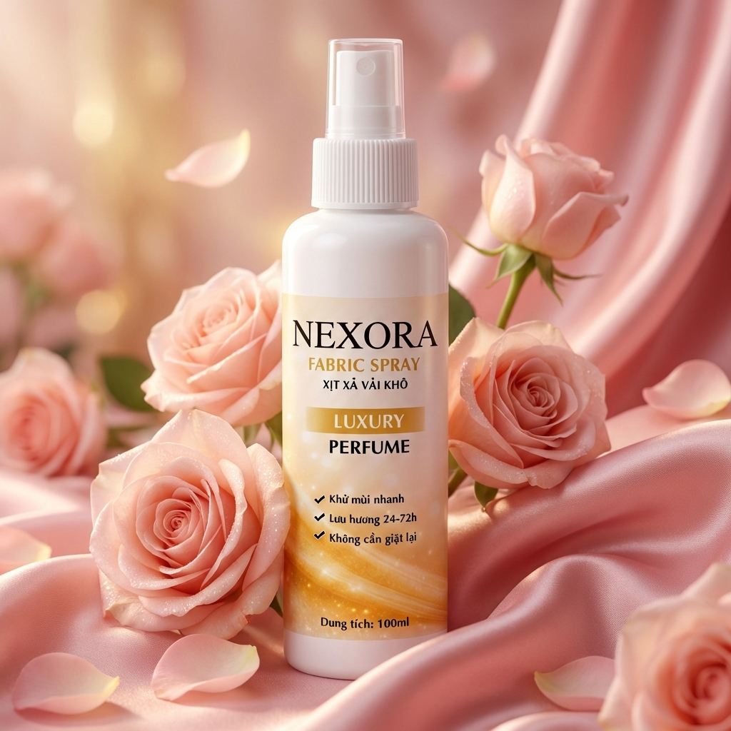 Xả Vải Khô Hương Nước Hoa 100ml – Thơm Sang Trọng, Lưu Hương Lâu, Tiện Lợi Mang Theo, Dùng Cho Mọi Loại Vải