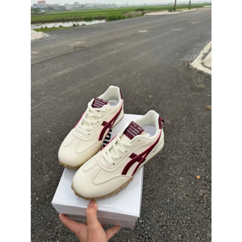 Giày Thể Thao Nữ Trắng Phối Màu Đế Cao 3cm, Sneaker Nữ Basic Êm Chân Dễ Phối Đồ Hot Trend 2026 (Tăng 1 Size)