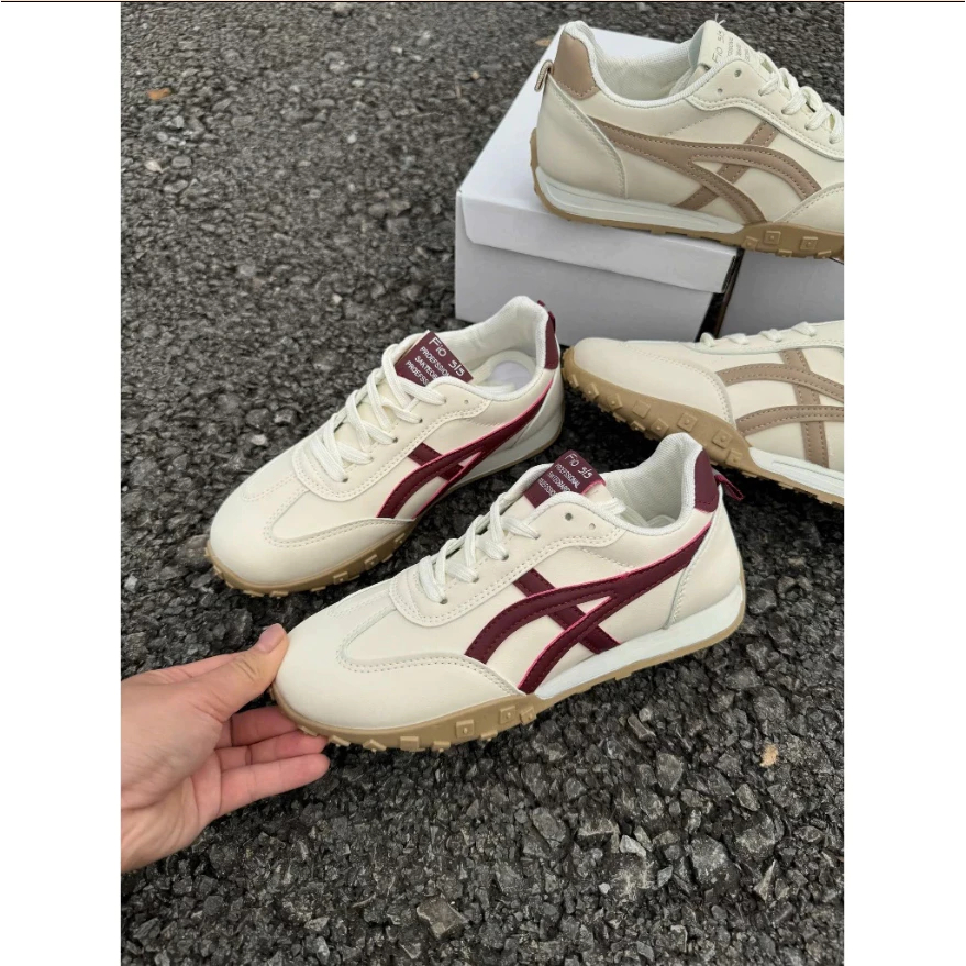 Giày Thể Thao Nữ Trắng Phối Màu Đế Cao 3cm, Sneaker Nữ Basic Êm Chân Dễ Phối Đồ Hot Trend 2026 (Tăng 1 Size)
