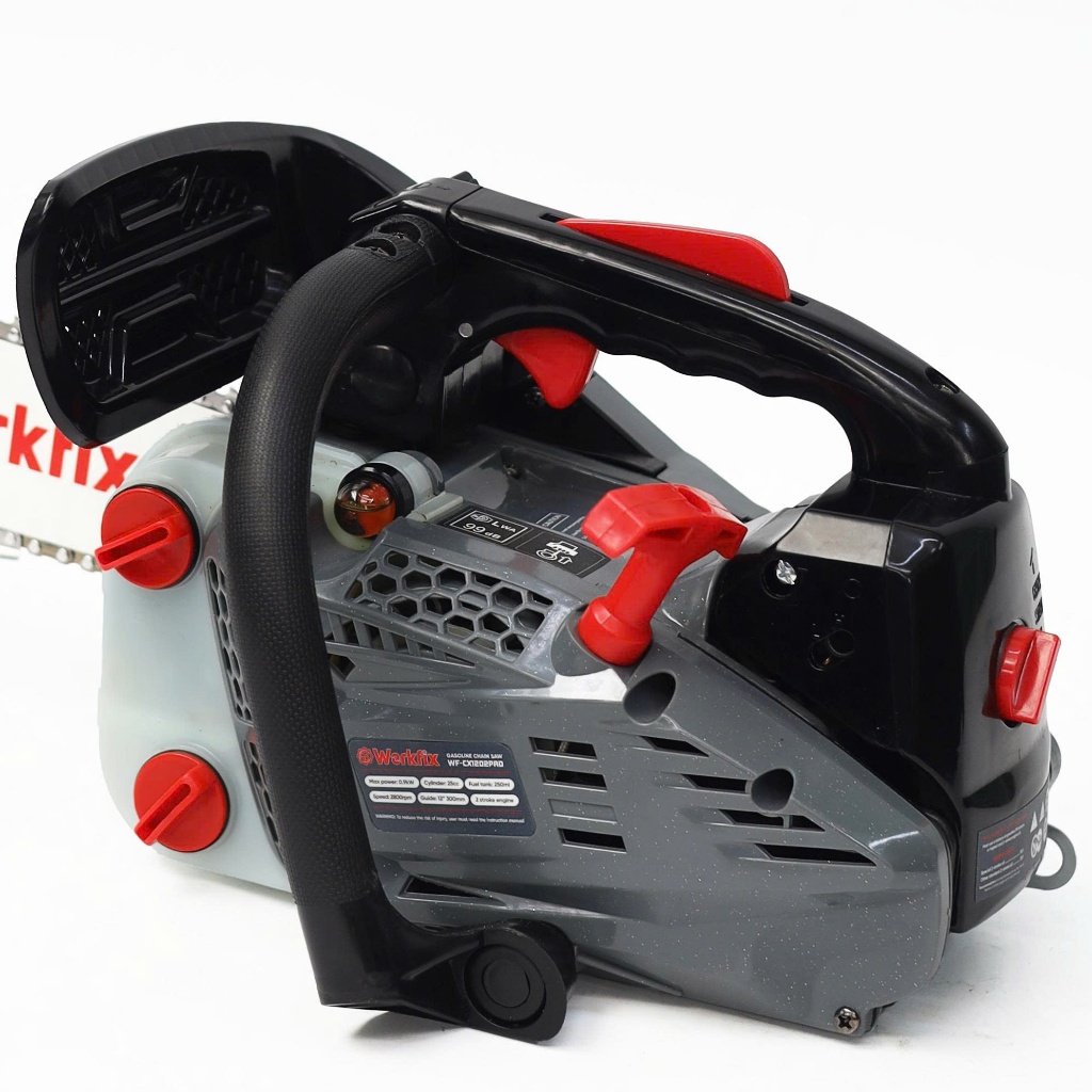 Máy cưa xăng WORKFIX WF-CX1202PRO, 900W, Lam xích dài 12icnh - Động cơ xăng 2 thì - Đông cơ lõi đồng