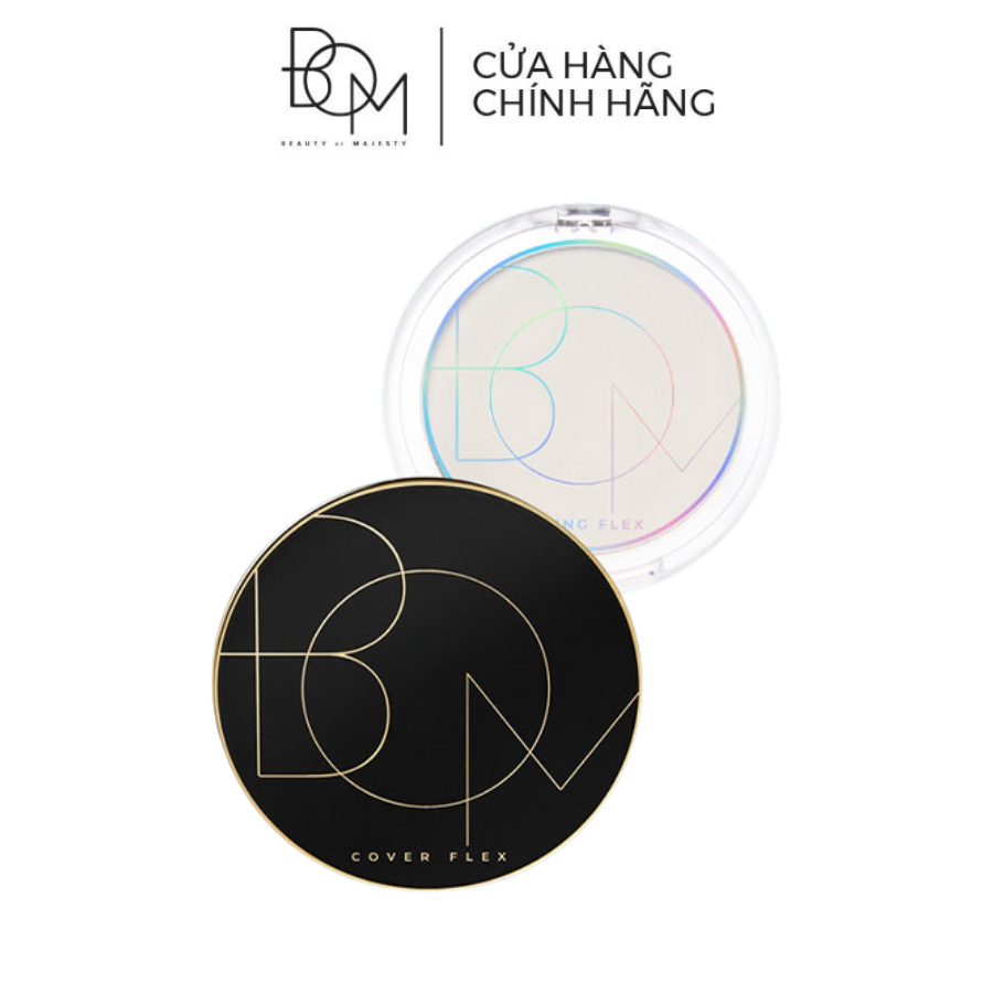 Combo BOM Cover Flex Cushion SPF 50+ PA+++ Phấn Nước Che Khuyết Điểm & Phấn Phủ Kiềm Dầu Fixing Flex Powder Pact