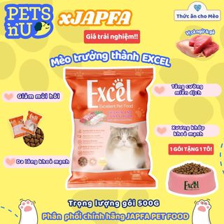 [CHÍNH HÃNG] [GIÁ TỐT] [QUÀ TẶNG HÃNG] Hạt cho mèo Excel JAPFA chính hãng hỗ trợ cải thiện dinh dưỡng mèo trưởng thành