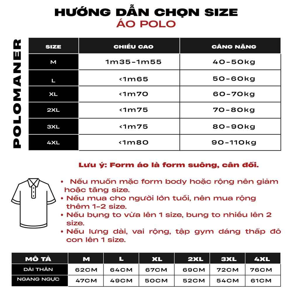 Áo Thun Polo Nam Nữ Poloman 36 Chất Liệu CVC Cá Sấu Cao Cấp Tay Ngắn Phong Cách Trẻ Trung Dể Mặc Đồ Có Bigsize 110Kg Nhi | BigBuy360 - bigbuy360.vn