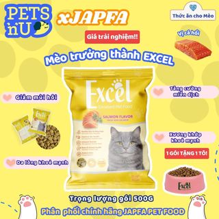 [CHÍNH HÃNG] [GIÁ TỐT] [QUÀ TẶNG HÃNG] Hạt cho mèo Excel JAPFA chính hãng hỗ trợ cải thiện dinh dưỡng mèo trưởng thành