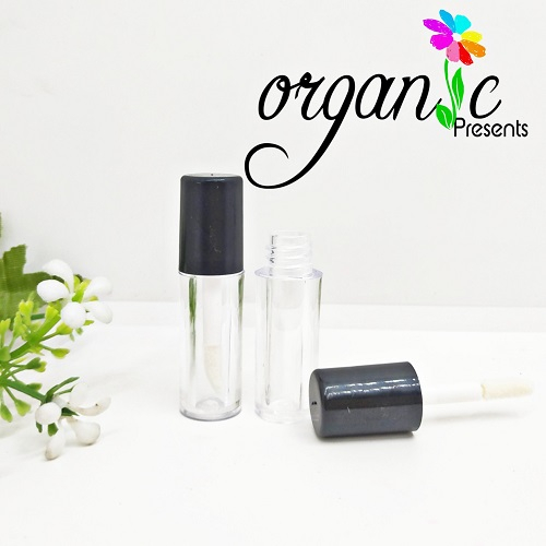 VỎ SON KEM MINI - Vỏ Đựng Son Kem 1ml Mini – Lọ Chiết Son Tint Có Cọ Tiện Lợi (2 Màu Nắp)