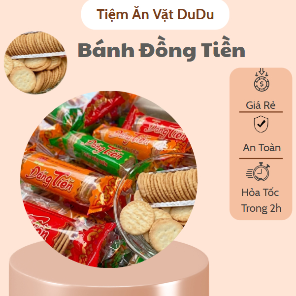 Bánh Đồng Tiền, Bánh Quy Bơ Sữa Thơm Ngon - Đồ Ăn Vặt
