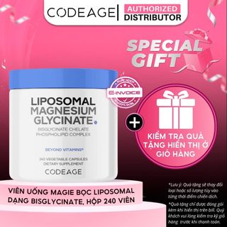 TPBVSK Viên Uống Bảo Vệ Sức Khỏe Codeage Liposomal Magnesium, Hộp 240 Viên