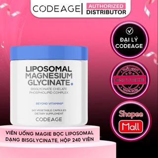 [Magie Nhập Khẩu Mỹ Chính Ngạch] TPBVSK Viên Uống Hỗ Trợ Sức Khỏe Codeage Liposomal Magnesium, Fullbox 240 Viên