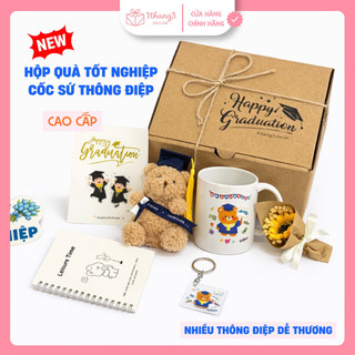 Hộp Quà Tốt Nghiệp Cao Cấp 🎁 Set Quà Tặng Bạn Thân, Người Yêu Ý Nghĩa – Happy Graduation, Full Box Decor