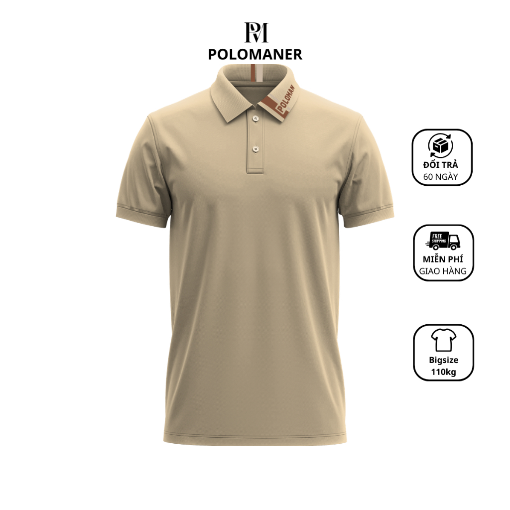 Áo Thun Polo Nam Nữ Poloman 36 Chất Liệu CVC Cá Sấu Cao Cấp Tay Ngắn Phong Cách Trẻ Trung Dể Mặc Đồ Có Bigsize 110Kg Nhi | BigBuy360 - bigbuy360.vn