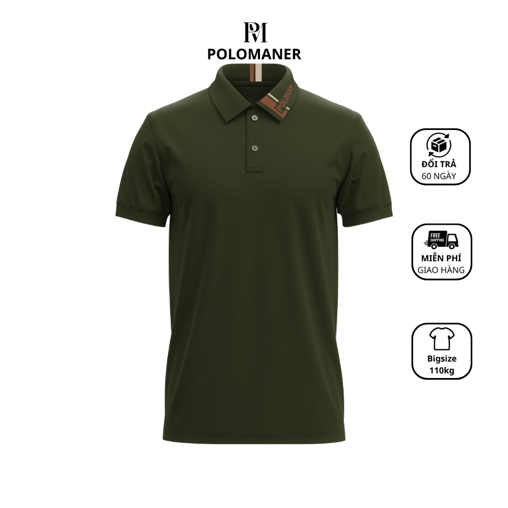 Áo Thun Polo Nam Nữ Poloman 36 Chất Liệu CVC Cá Sấu Cao Cấp Tay Ngắn Phong Cách Trẻ Trung Dể Mặc Đồ Có Bigsize 110Kg Nhi | BigBuy360 - bigbuy360.vn