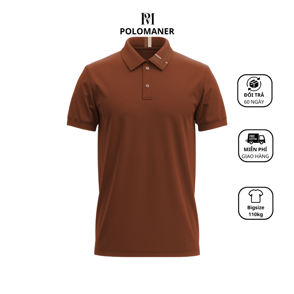 Áo Thun Polo Nam Nữ Poloman 36 Chất Liệu CVC Cá Sấu Cao Cấp Tay Ngắn Phong Cách Trẻ Trung Dể Mặc Đồ Có Bigsize 110Kg Nhi | BigBuy360 - bigbuy360.vn