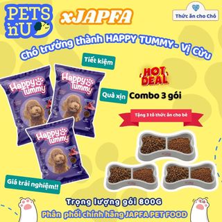 [CHÍNH HÃNG] [GIÁ TỐT] [TIẾT KIỆM] [TẶNG QUÀ] Hạt cho chó trưởng thành HAPPY TUMMY - 800G